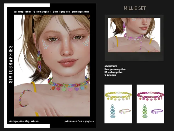 Alpha Millie Set - The Sims 4 Custom Content