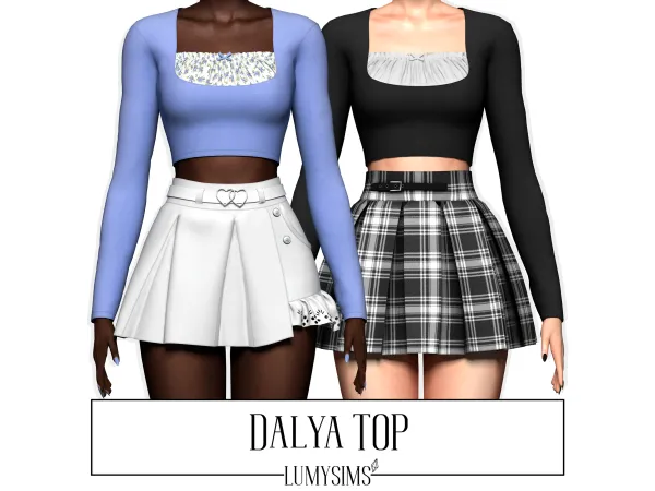 Alpha DALYA TOP - The Sims 4 Custom Content