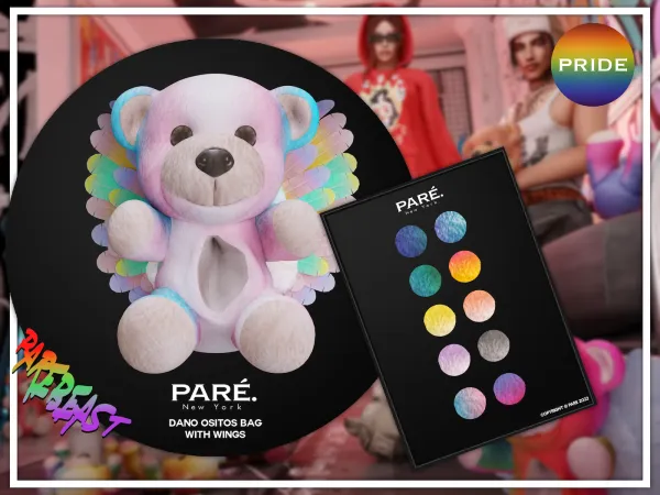 Alpha PARE Dano Ositos Bag Pride Edition - The Sims 4 Custom Content