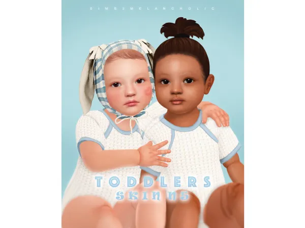 Mix Toddlers skin 5 by sims3melancholic - The Sims 4 Custom Content