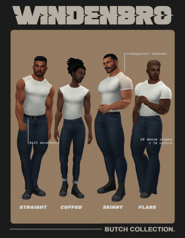 Maxis Match BUTCH by simsfinds - The Sims 4 Custom Content