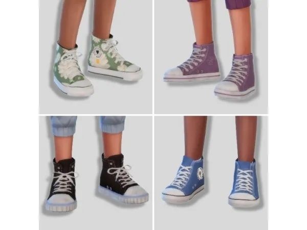 Maxis Match Child Shoe Conversion Set - The Sims 4 Custom Content