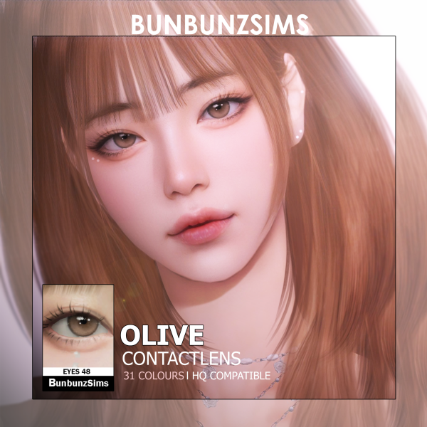 Alpha Olive eyes 31 colours by simsfinds - The Sims 4 Custom Content