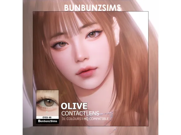 Olive eyes ✿ 31 colours by BunbunzSims