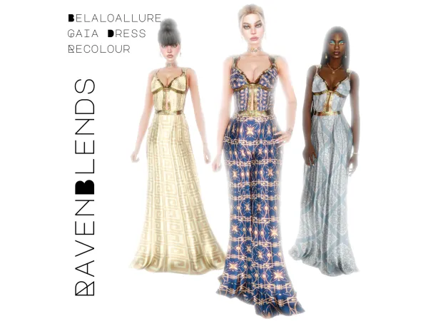 Belaloallure Gaia Dress Recolour by RavenBlends