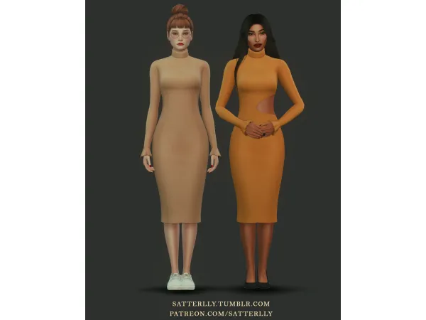 Maxis Match Dress Alexa by satterlly - The Sims 4 Custom Content