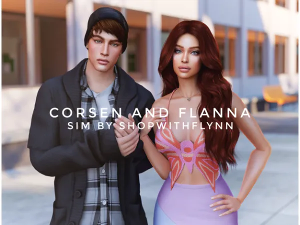 Alpha Corsen and Flanna by shopwithflynnn - The Sims 4 Custom Content