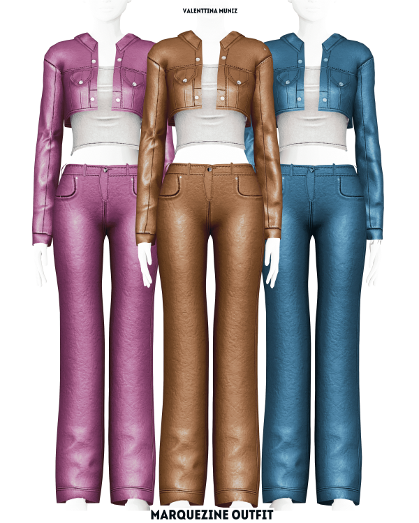 Alpha Marquezine Outfit by valentinamuniz - The Sims 4 Custom Content