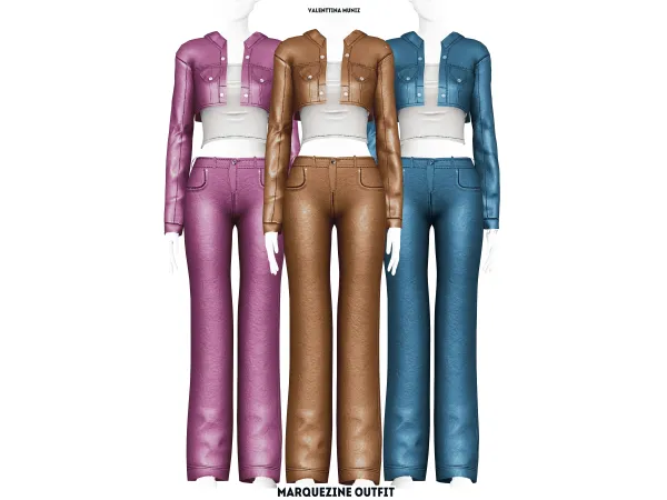 Alpha Marquezine Outfit - The Sims 4 Custom Content