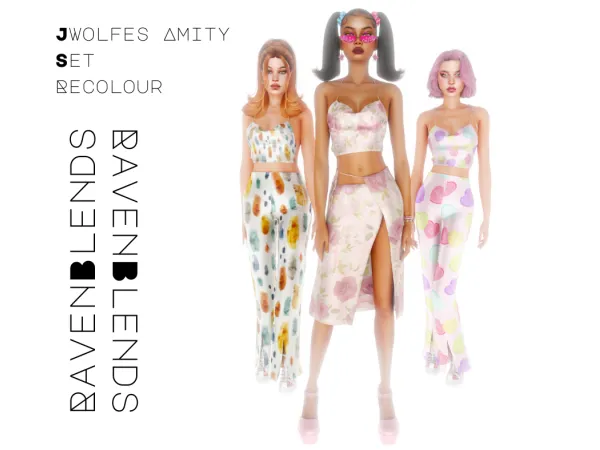 Alpha Jwolfes sims Amity Set Recolour by RavenBlends - The Sims 4 Custom Content
