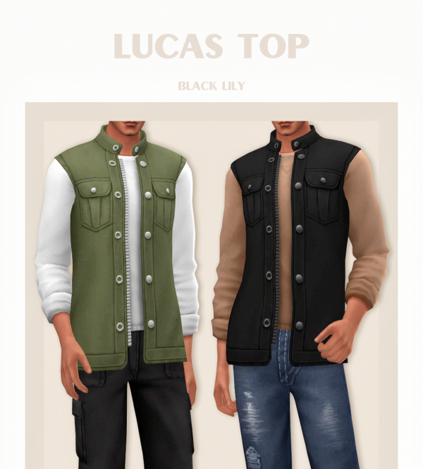 Maxis Match Lucas Top by simsfinds - The Sims 4 Custom Content