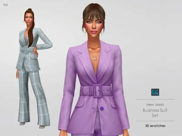 Maxis Match 2023 Collection 3 Business Suit - The Sims 4 Custom Content