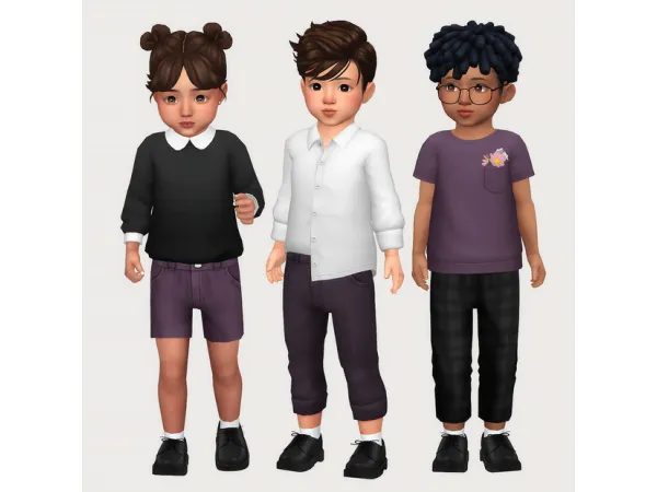 Maxis Match formal toddlers set by casteru - The Sims 4 Custom Content