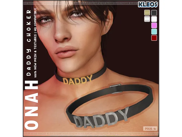 Alpha Onah Daddy Choker - The Sims 4 Custom Content