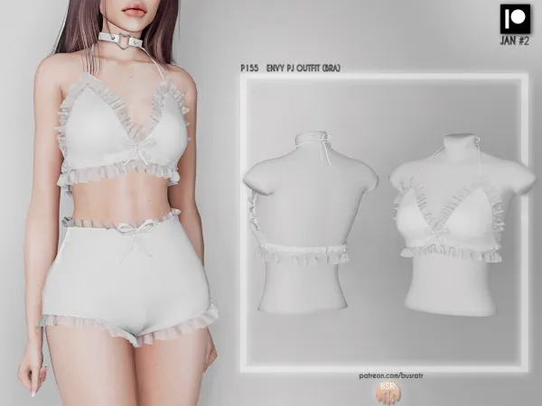 Alpha ENVY PJ OUTFIT P155 P156 (JAN 23) tr by busra - The Sims 4 Custom Content
