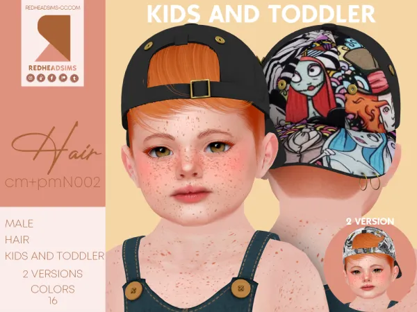 Alpha CMPM HAIR N002 - The Sims 4 Custom Content