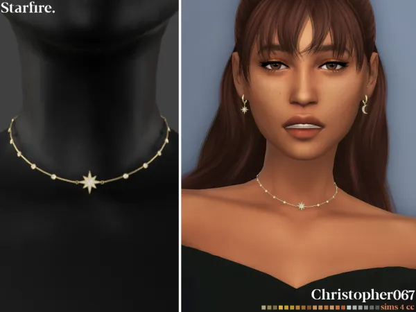 Mix STARFIRE NECKLACE - The Sims 4 Custom Content