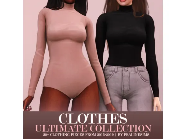 Mix CLOTHES Ultimate Collection by Pralinesims - The Sims 4 Custom Content