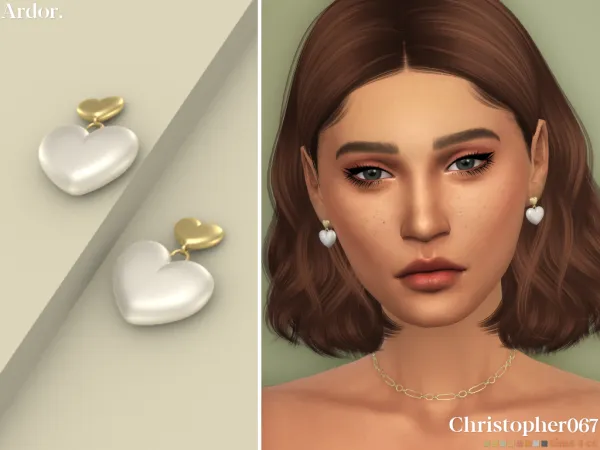 Mix ARDOR EARRINGS - The Sims 4 Custom Content