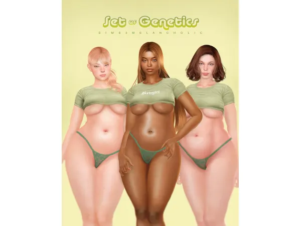 Alpha Set of genetics - The Sims 4 Custom Content