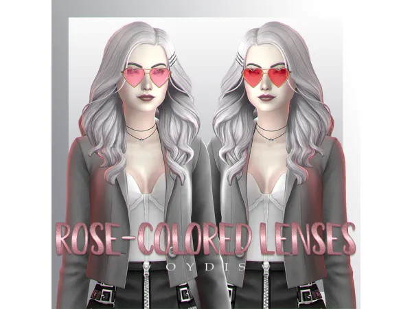 Maxis Match Rose colored Lenses by oydis - The Sims 4 Custom Content