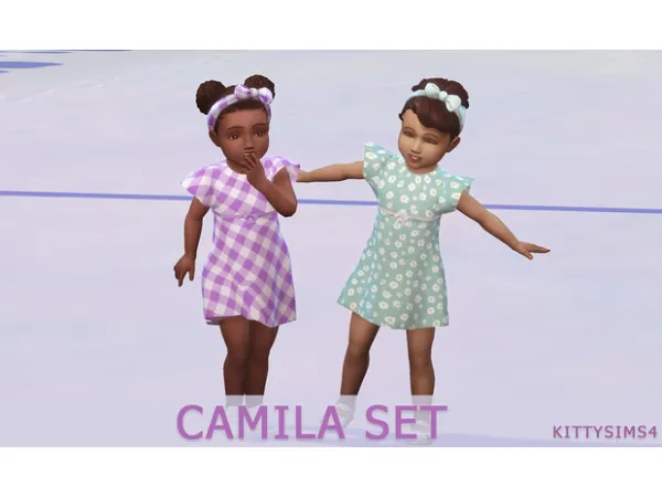 Maxis Match Camila Toddler Set by Kittysims4 - The Sims 4 Custom Content