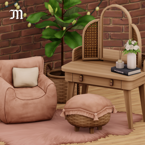 Maxis Match Vanity Nook by simsfinds - The Sims 4 Custom Content