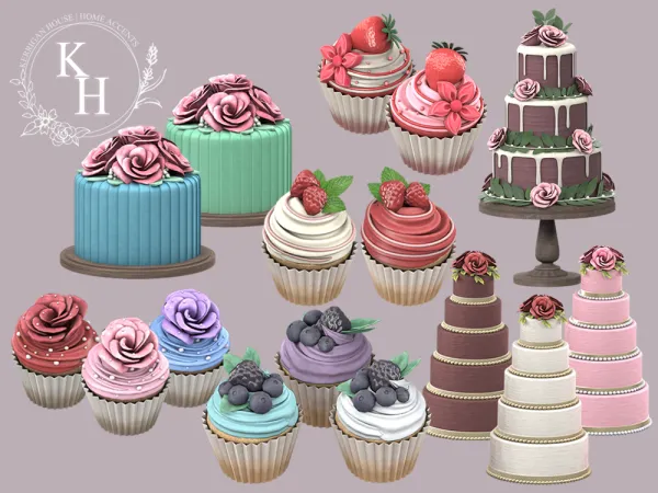 Mix [khd] sweetheart II set - The Sims 4 Custom Content