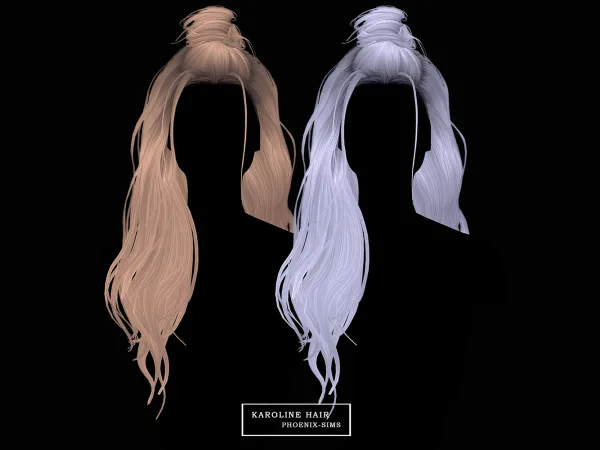 Alpha Karoline Hair - The Sims 4 Custom Content