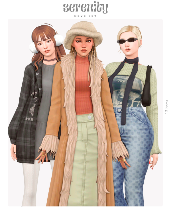 Maxis Match Neve Set (12 items) by simsfinds - The Sims 4 Custom Content
