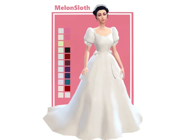 Maxis Match Melisandré princess dress - The Sims 4 Custom Content