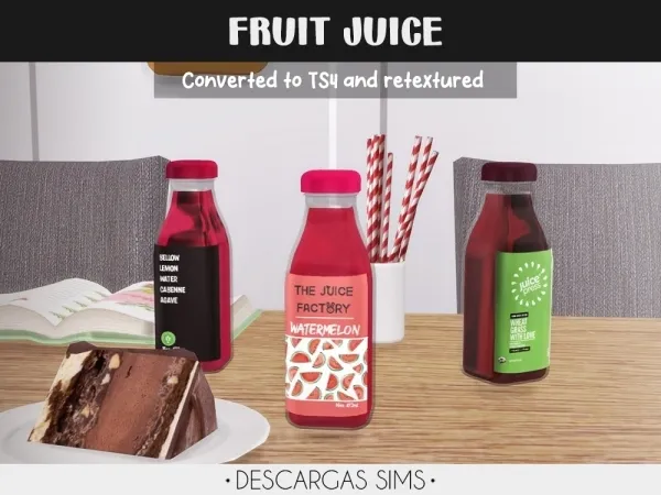 Mix Fruit Juice - The Sims 4 Custom Content