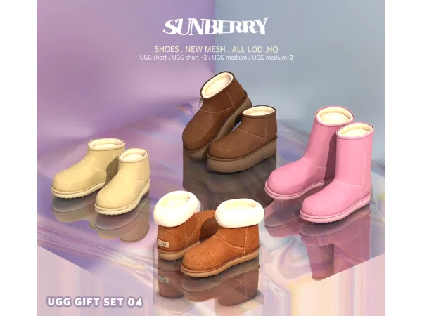 Alpha [SUNBERRY] GIFT UG 4SET by SUNBERRY - The Sims 4 Custom Content
