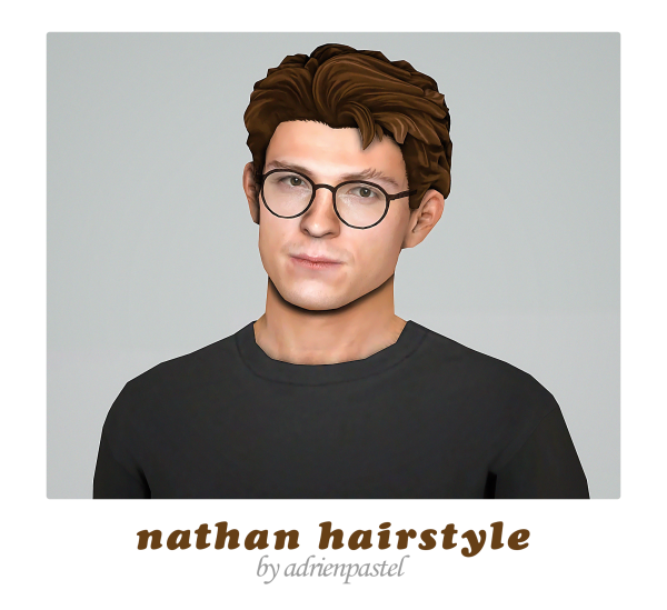 Maxis Match Nathan Hairstyle by simsfinds - The Sims 4 Custom Content