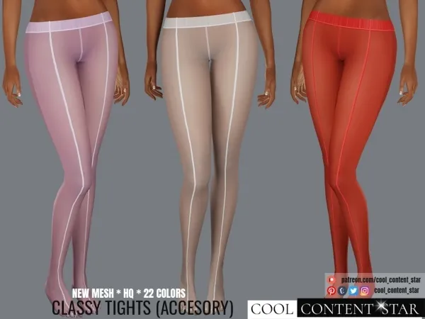 Alpha Classy Tights cool_content_star - The Sims 4 Custom Content