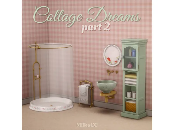 Maxis Match Cottage Dreams object set (part 2) by Miiko - The Sims 4 Custom Content