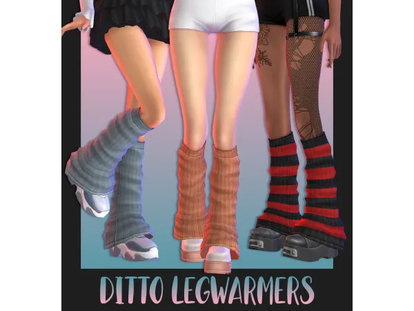Mix Ditto Legwarmers by Trillyke - The Sims 4 Custom Content