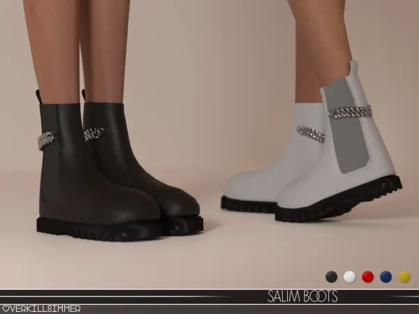 Alpha Salim boots - The Sims 4 Custom Content
