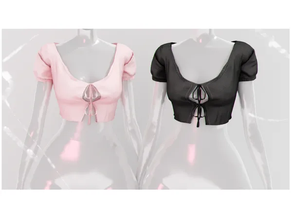 Alpha Cotton soft top Babyetears - The Sims 4 Custom Content
