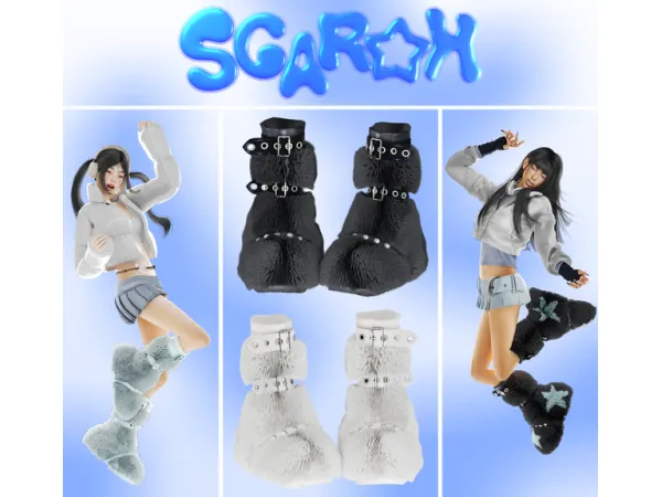 Alpha SCAROH SHOOTING STAR BOOTS - The Sims 4 Custom Content