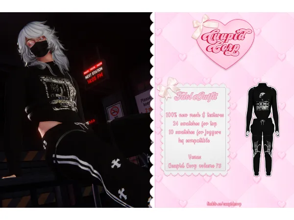 Alpha cuupid corp idol outfit - The Sims 4 Custom Content