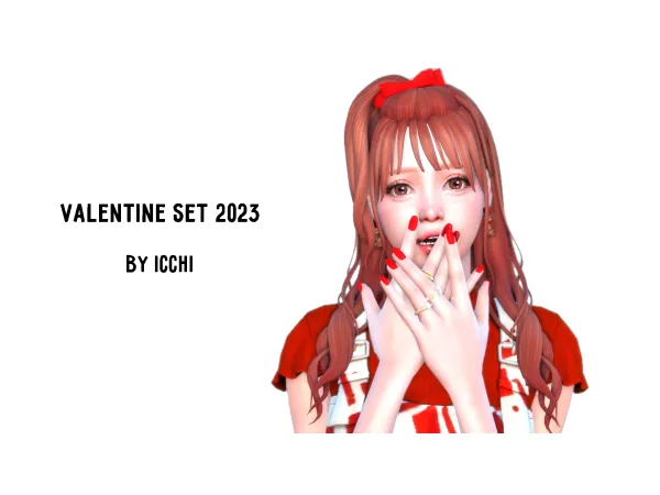 Maxis Match Valentine set 2023 by icchi - The Sims 4 Custom Content