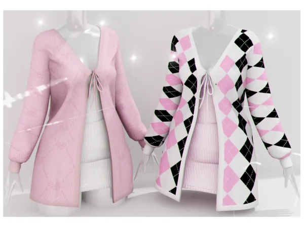 Alpha Lower sweater dress Babyetears - The Sims 4 Custom Content