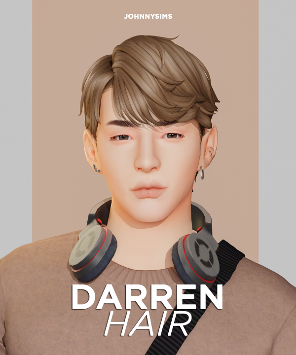 Maxis Match Darren Hair by simsfinds - The Sims 4 Custom Content