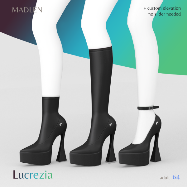 Maxis Match Lucrezia Collection (Elevating heels) by madlensims - The Sims 4 Custom Content
