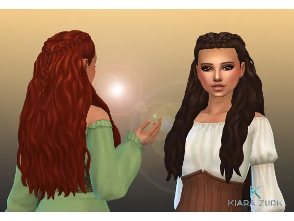 Maxis Match Indra Hairstyle by Kiara Zurk - The Sims 4 Custom Content