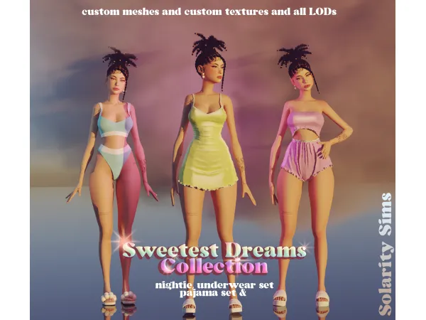 Alpha Sweetest Dreams Collection by Solarity Sims - The Sims 4 Custom Content