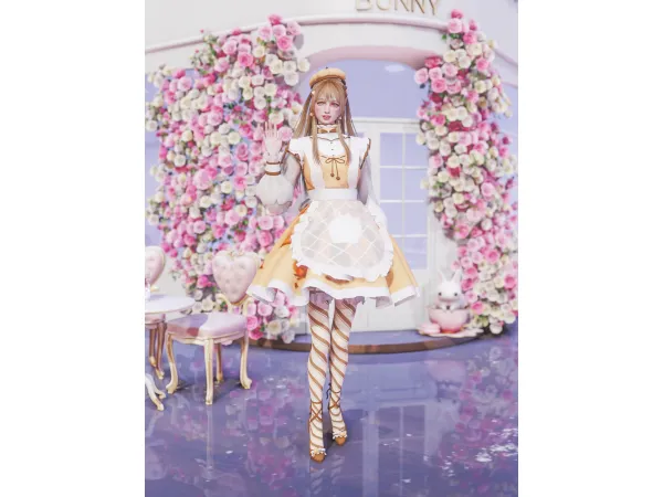 Alpha DOWNLOAD Shining Nikki Pumpkin Latte by Simsonico - The Sims 4 Custom Content
