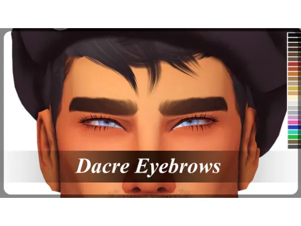 Maxis Match Dacre Eyebrows by shroomgod - The Sims 4 Custom Content