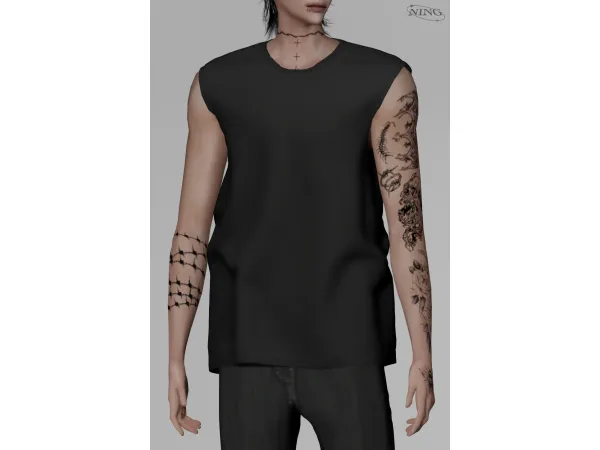 Mix [NING] Male Tattoo2 - The Sims 4 Custom Content